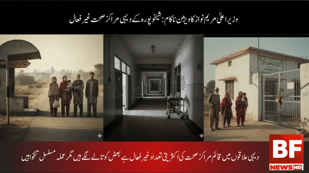 وزیر اعلیٰ مریم نواز کا ویژن ناکام: شیخوپورہ کے دیہی مراکز صحت